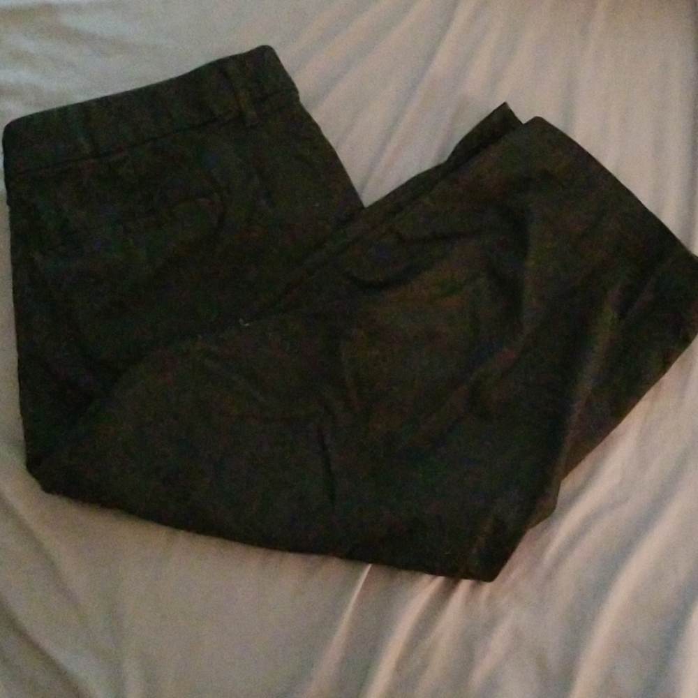 Black Cropped Dress Pants